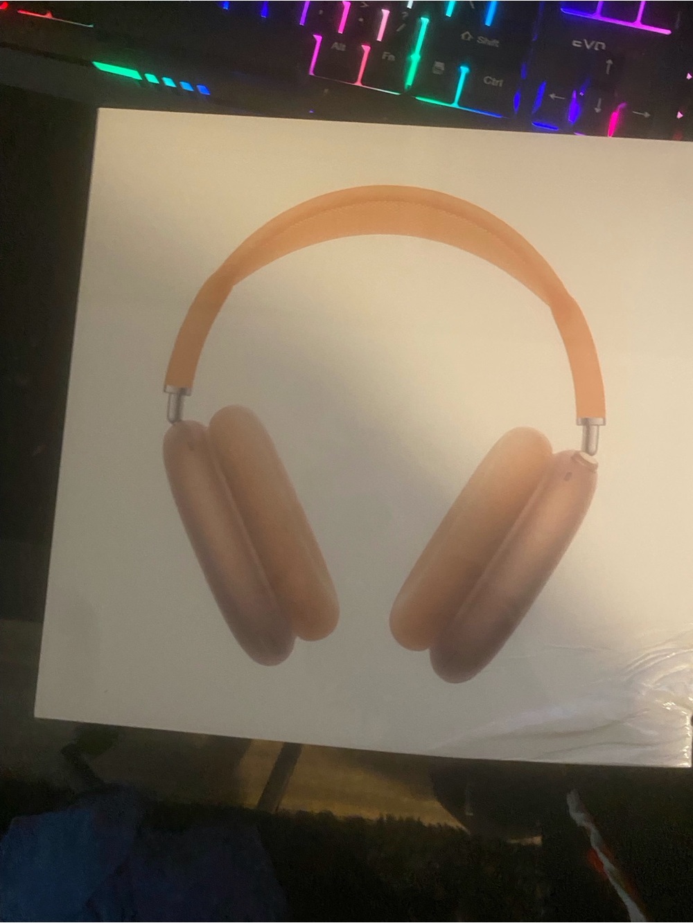 Wireless Over-Ear Headphones in orange